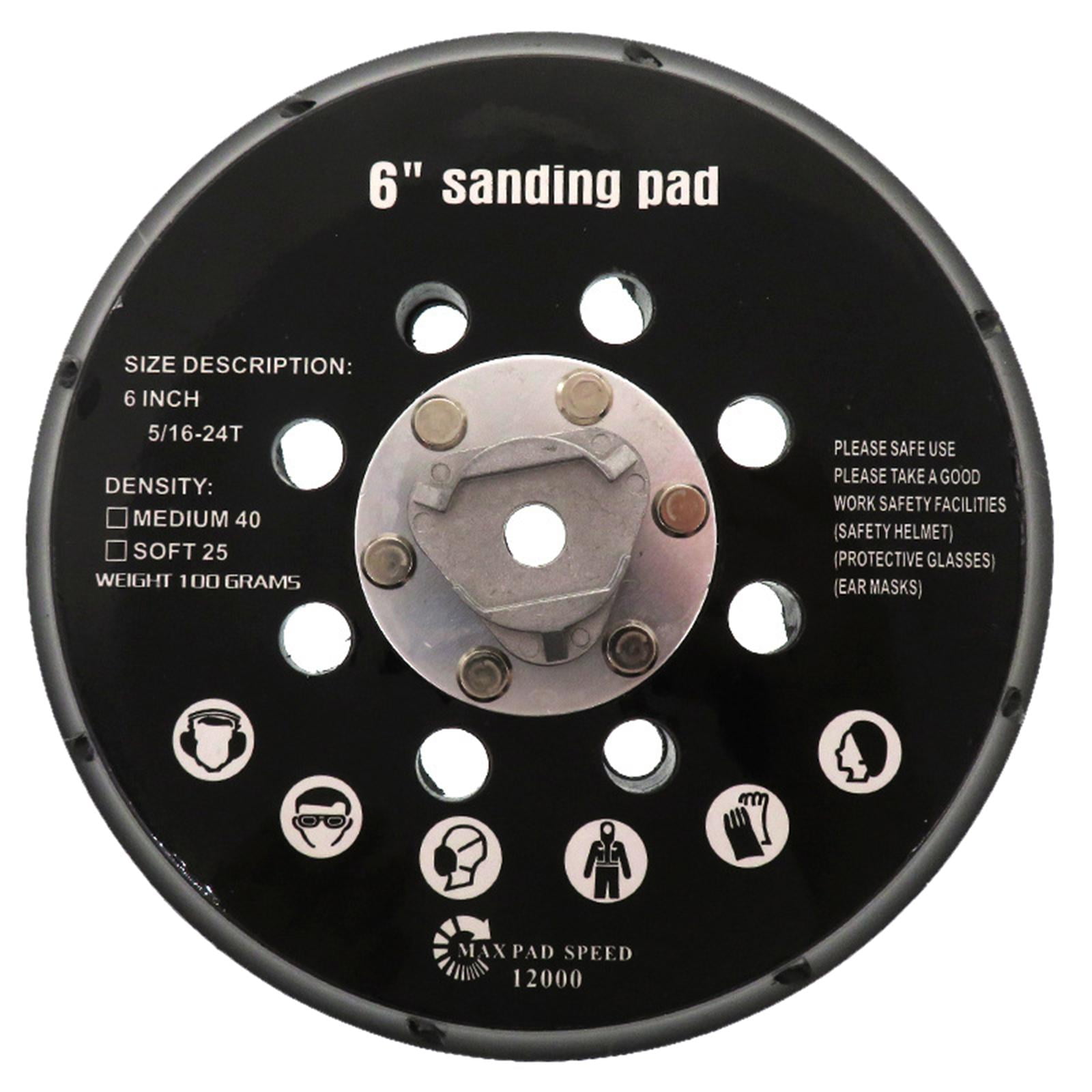 Magideal - Almohadilla De Respaldo De Gancho Y Bucle Almohadilla De Respaldo 6 "17 Agujeros Almohadilla De Respaldo De Lijado Para Lijadora Piezas De Lijadora Re
