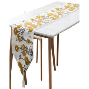 Todo Para El Hogar - Camino De Mesa Bordado Elegante 33 X 180Cm