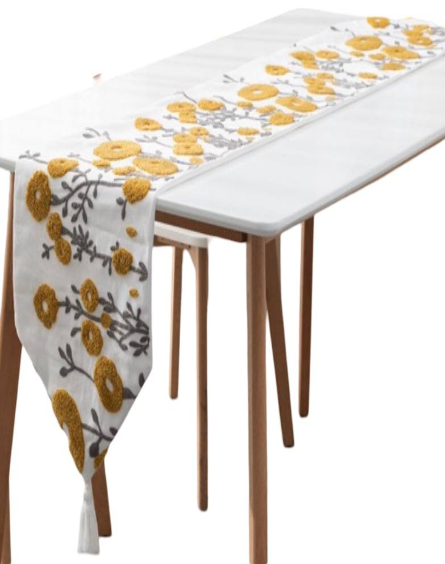 Todo Para El Hogar - Camino De Mesa Bordado Elegante 33 X 180Cm