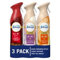 Aerosol Ambientador Febreze Crisp Fall Breeze, 260 Ml, Paquete De 3