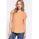 thumbnail image 1 of Top Corto de Punto Acanalado Dolman Slv Color Albaricoque M, 1 of 5