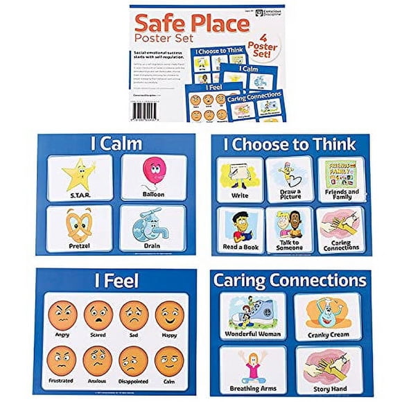 Conjunto de Pósters "Lugar Seguro" de Conscious Discipline (Pack de 4)
