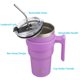 thumbnail image 2 of Vaso térmico Konokyo de 900 ml con asa, 2 pajillas y 2 tapas de acero inoxidable, 2 of 7