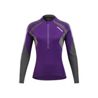 Andesland - Polera Tricota Lisa Manga Larga Medio Cierre Mujer