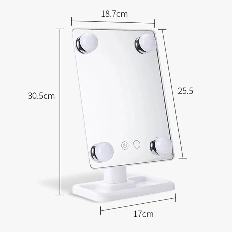 Genérico - Espejo Maquillaje Hollywood Luces Led Brillo Mujer Lau