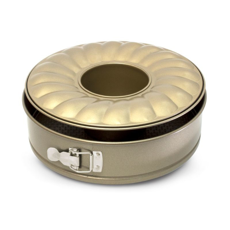 Molde Fondo Flor Desmontable 1 Pieza Acero Al Carbono Dorado 1 Un Ilko