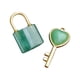 thumbnail image 4 of Juego De Colgante De Collar Con Llave De Pareja, Llave En Forma De Corazón Para Viajes Por La Calle, Cumplea?os, Verde, 4 of 5