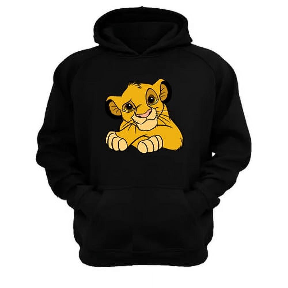 Genérico - Polerón Canguro El Rey De La Selva Negro Talla S Unisex