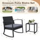 thumbnail image 4 of Juego de muebles de exterior Greesum de 3 piezas con sillas mecedoras, color gris, 4 of 7