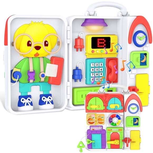 Busy Board BQU Montessori con música bilingüe para más de 20 actividades