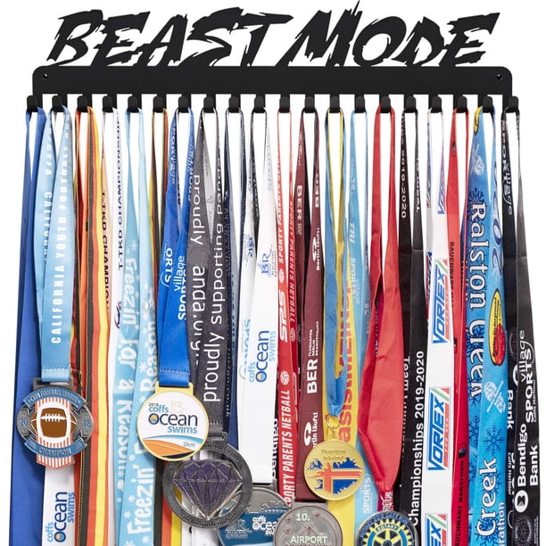 Perchero para colgar medallas, estante de exhibición para computadora portátil, Fashion Beast Mode