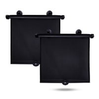 Parasol Retráctil Econour Para Ventanillas Laterales De Coche (Paquete De 2)