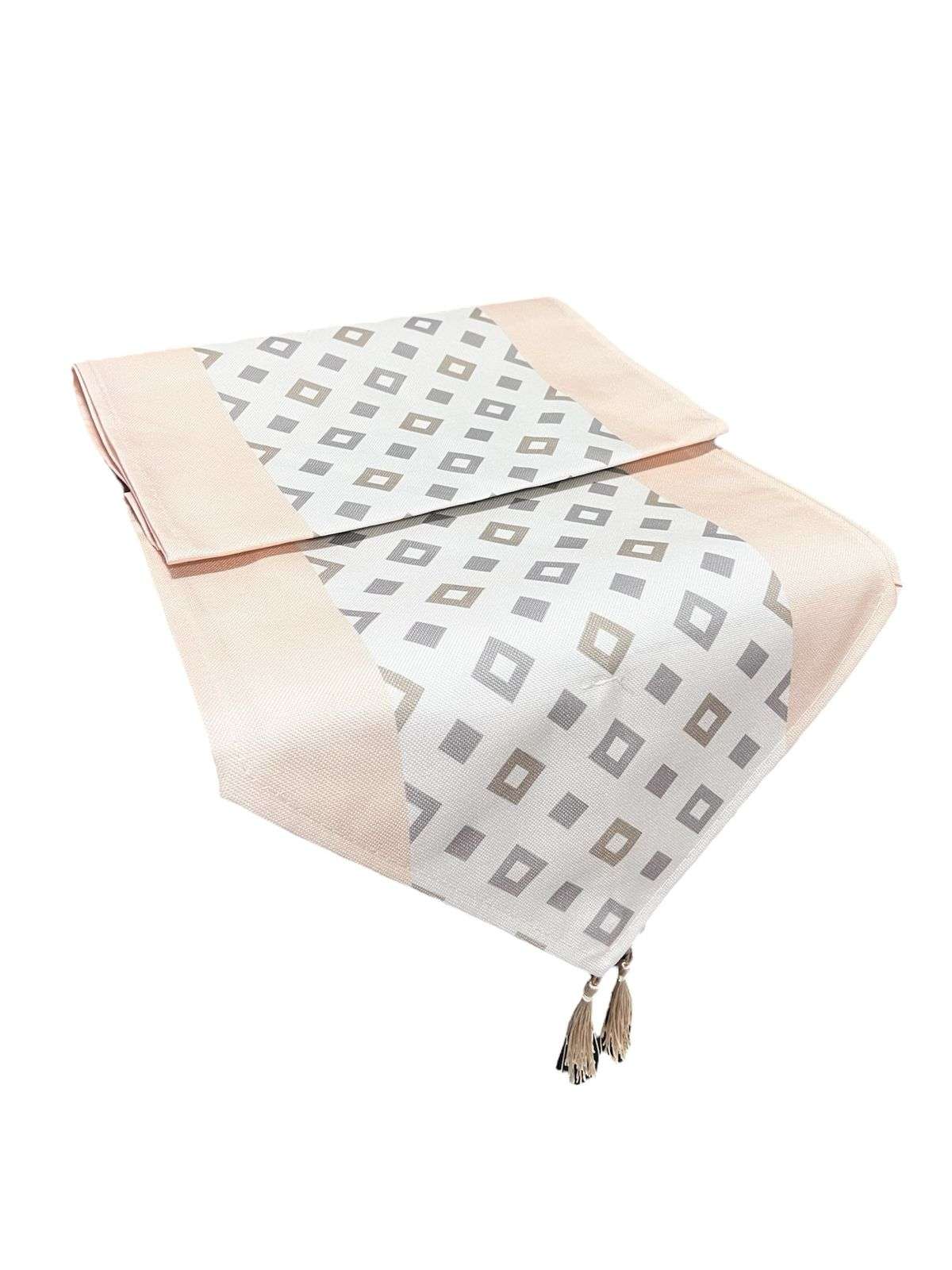 Oem - Mantel Camino De Mesa Tela Beige Diseño 180X38Cm