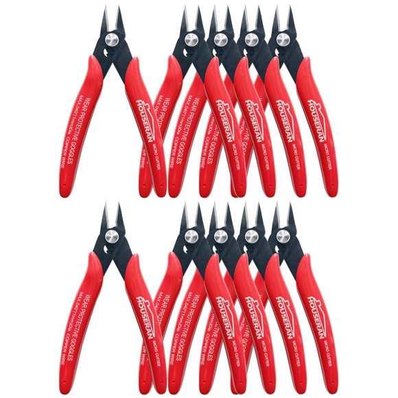 Cortador microempotrado HOUSERAN 170 de Wire Cutters, 12 cm, paquete de 10