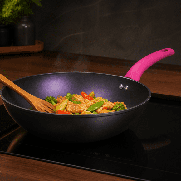 Wok Antiadherente  Cherry Vitta 28cm