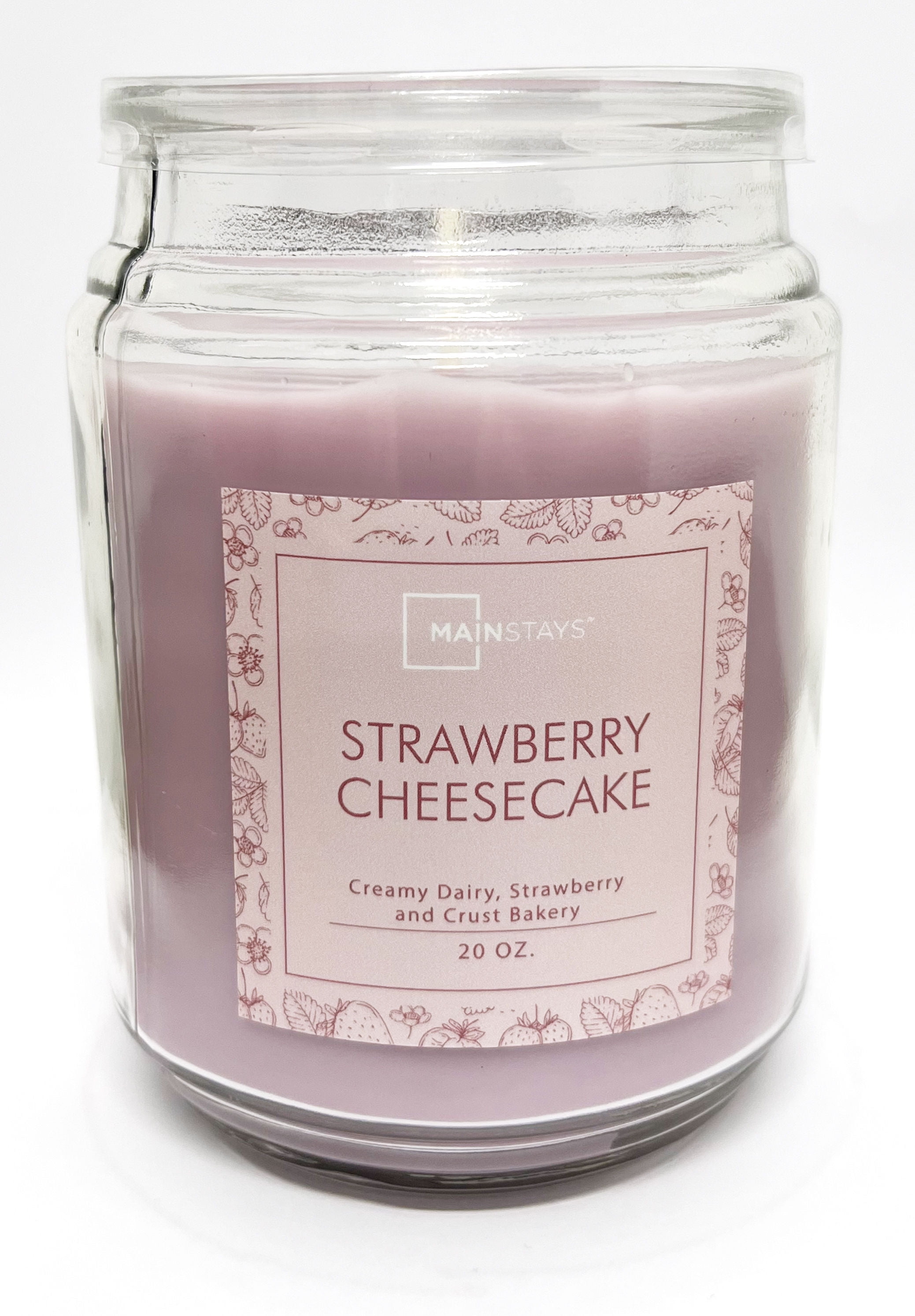 Mainstays - Vela Aromática Strawberry Cheesecake