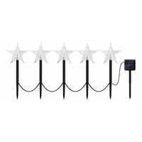 Casa Pagoda - Set 5 Estacas Solares Navidad Diseño Estrellas