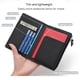 thumbnail image 4 of Portatarjetas De Cuero Genuino Con Bloqueo Rfid Billetera Delgada Para Pasaportes De Viaje Con Ranuras Para Tarjetas Y Bolsillo Para Monedas Funda Anti Escaneo Para Hombre Y Mujeres, 4 of 9