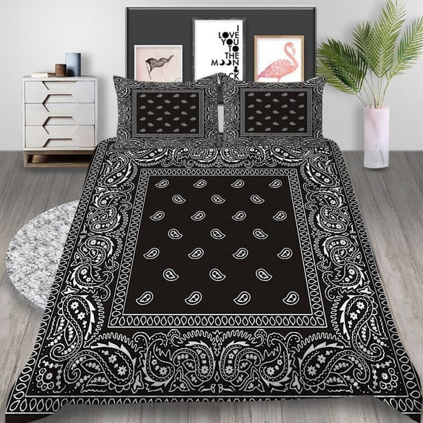 Black Cat Scary Skull Forest Tree Print Quilt Duvet Cover Set Bed Linen Soft3-Piece Bedding Set