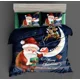 thumbnail image 1 of Cubrecama Navideño 2 Plaza Quilt De Verano Tf Azul Oscuro Merry Christmas, 1 of 3