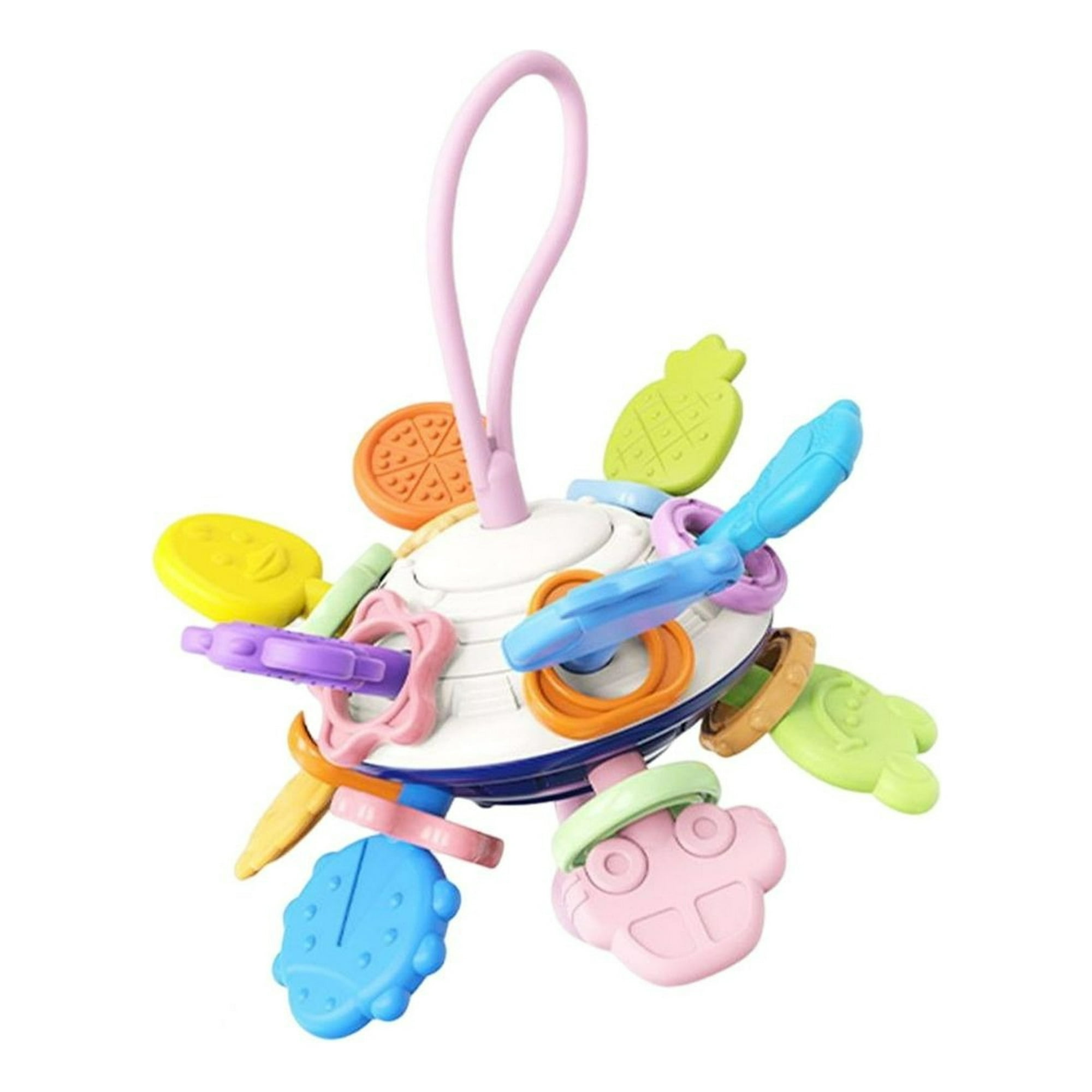 Genérico - Sonajero Giratorio Silicona Sensorial Para Bebe Lau