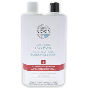 Nioxin - System 4 Duo De Para Unisex - 2 Champú Y Acondicionador De 33,8 Oz