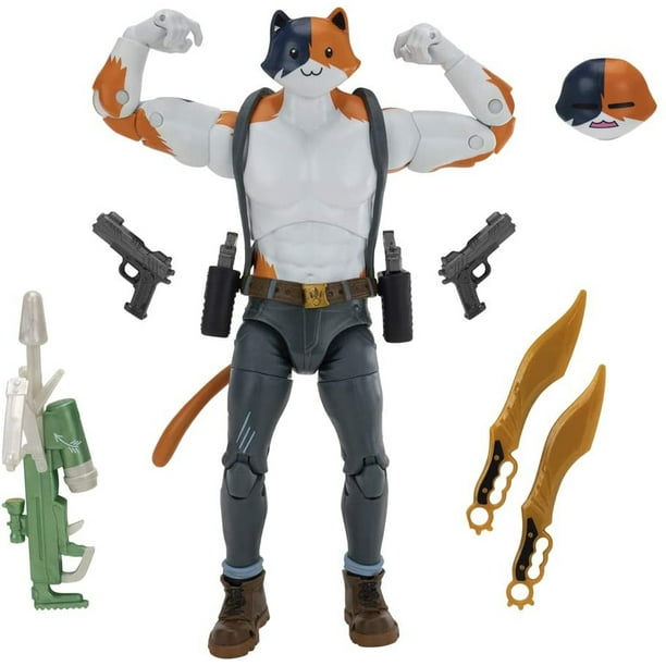 Fortnite LEGENDARY Meowscles ニャッスル　フィギュア Figura de acción Meowscles de 7 pulgadas Fortnite Legendary Series