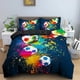 thumbnail image 1 of Soccer Duvet Cover 3D Digital Printing Soft Home Textile Polyester Double Bed, 1 of 3