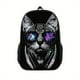 thumbnail image 3 of 1pc Personality Cat Glasses Printed Backpack, Children's Bright Color Backpack, 3D Print Backpack, Fashion Trendy Boys And Girls Backpack, Breathable Lightweight Bag, Students Schoolbag, 3 of 4
