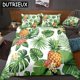 thumbnail image 1 of Pineapples Bedding Set White Quilt Cover Green Palm Leaves Duvet Cover Set Dropship Home Textiles Botanical Bed Set Flowers, 1 of 5