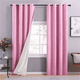 thumbnail image 1 of Cortina Blackout 100% 2 Paños 138x226 cm Textura Lino Rosa, 1 of 3