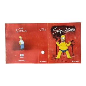 Rhein - Flat Para Archivador Oficio De Los Simpsons Pack 50 Uni Rojo