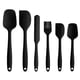 thumbnail image 5 of Juego De Espátulas De Silicona Para Mezclar Pasteles, Utensilios Antiadherentes Para Hornear, Color Negro, 6 Uds., 5 of 5
