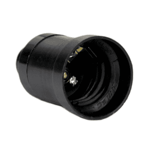 Mec - Portalampara E-27 Negro 5000Pr0410