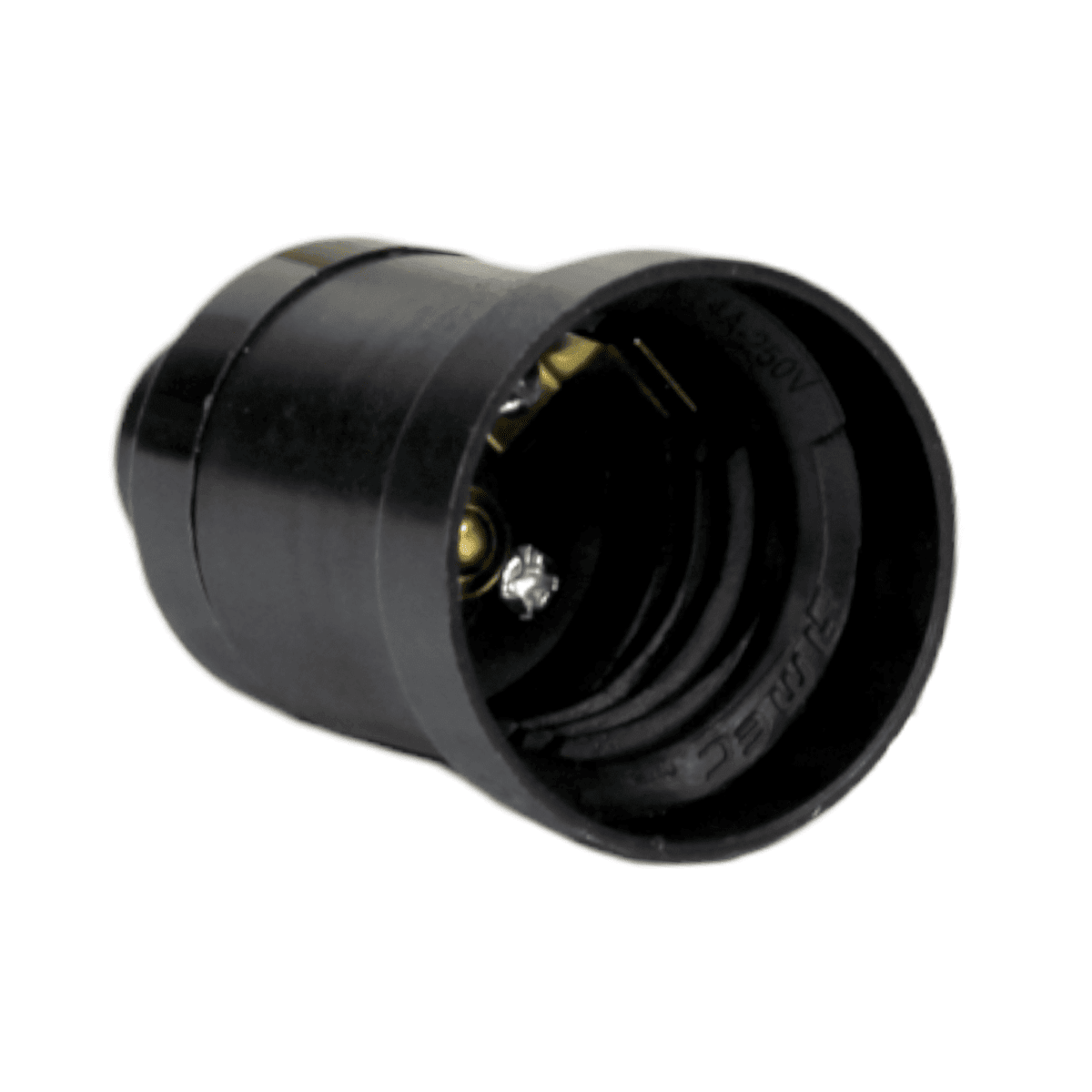 Mec - Portalampara E-27 Negro 5000Pr0410