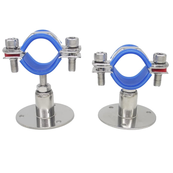 Soporte de abrazadera para tubería NOVSINO de acero inoxidable de 32 mm, juego de 2