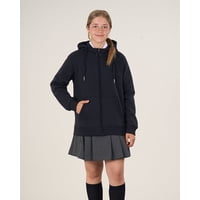 Polemic - Poleron Escolar Franela Niña Cierre Y Gorro 12A18 -