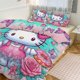 thumbnail image 1 of Hello Kitty Print Bedding Set Pattern Duvet Cove Set 3 Pieces 1 Quilt Cover And 2 Pillowcases for Women Men Teens, 1 of 5