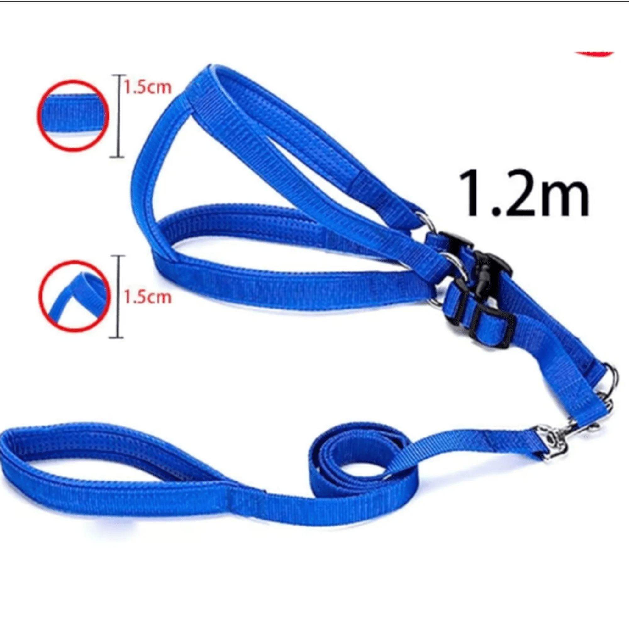 Correa Para Mascota Color Liso 12M 15Cm