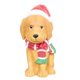 thumbnail image 1 of Decoración Navideña Iluminada de Perro Golden Retriever con Sombrero de Santa, 61 cm – Alpine, 1 of 4