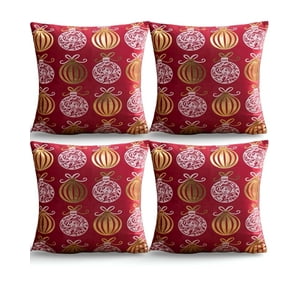 Genérico - Juego De 4 Fundas De Cojin Para Navidad M3