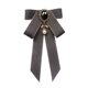 thumbnail image 3 of Pajarita Cinta Broche Bowknot Pajarita Regalo Collar Pin Para Camisa Uniforme Traje Gris, 3 of 5