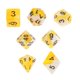 thumbnail image 4 of 7 Uds Dados Digitales De Varios Lados D4 D6 D8 D10 D12 D20 Para Juegos De Mesa Juguetes Accesorios Amarillo Blanco, 4 of 5