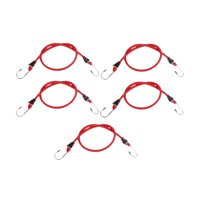 Ioensy - Cuerdas Elásticas Con Ganchos Para Almacenar Paquetes, Mochilero Para Deportes Al Aire Libre, 80Cm De Longitud, 5 Uds.