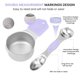 thumbnail image 4 of Juego de tazas y cucharas medidoras HOUJIP 16 piezas de acero inoxidable, 4 of 6