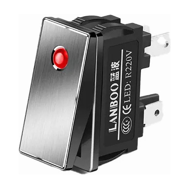 Interruptor Rocker Serie kcd3 28x10.5mm 16a Led 220v Colores