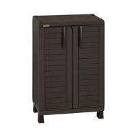 Armario Mediano Baru Wengue Rimax Ruedas No 15 Kg Por Bandeja Negro