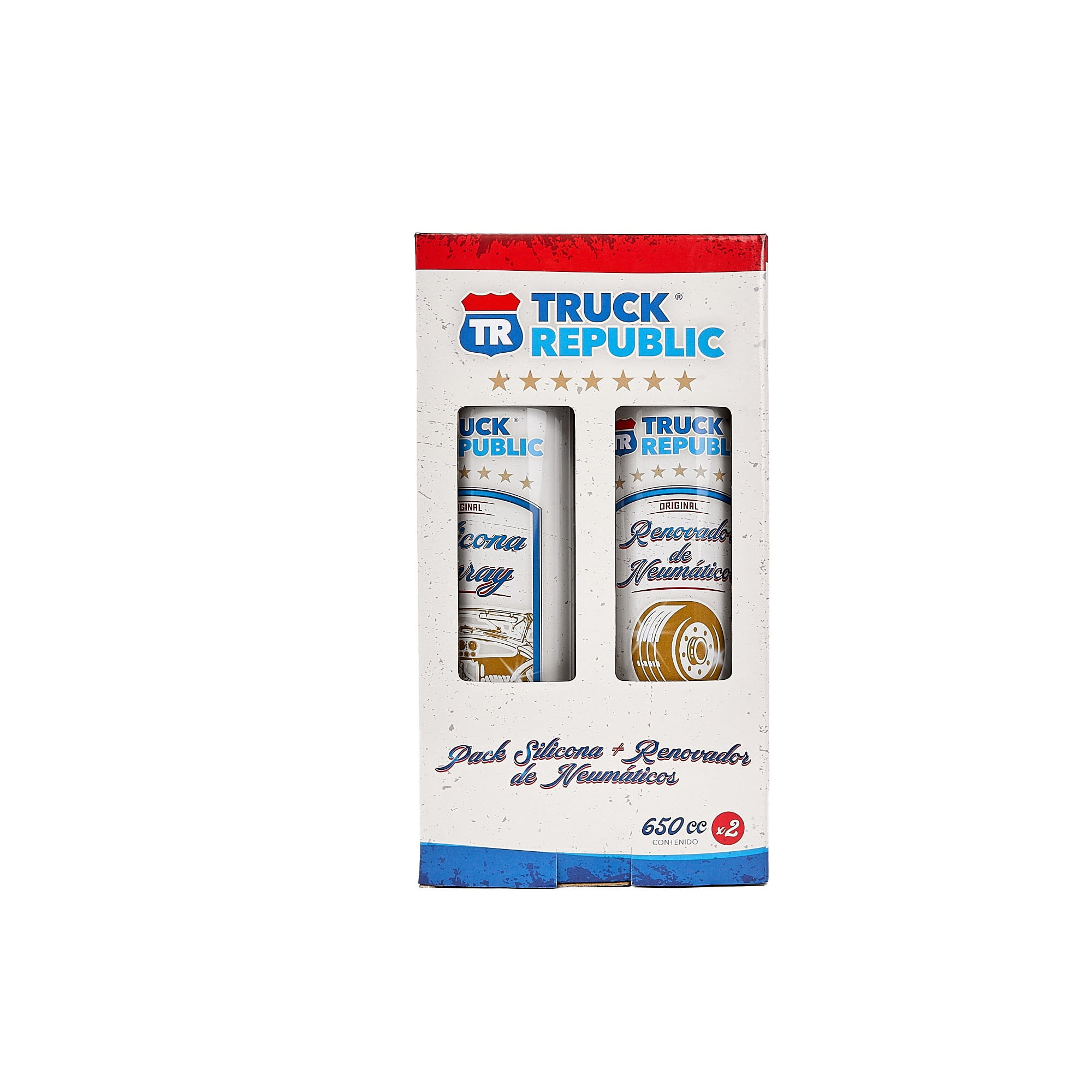 Truck Republic - Pack Silicona + Renovador De Neumáticos 650cc