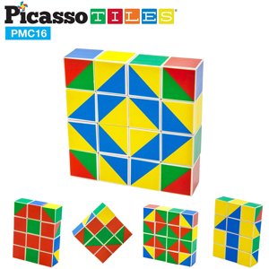 Picassotiles 16 Piezas Juego De Rompecabezas Magnético Magic Cube Puzzles Rompecabezas Rom Picassotiles Picassotiles
