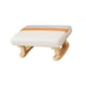thumbnail image 2 of Reposapiés Con Patas De Madera, Banco Peque?o Y Bajo, Otomano Para El Hogar, Dormitorio, Escritorio, Beige, 2 of 5